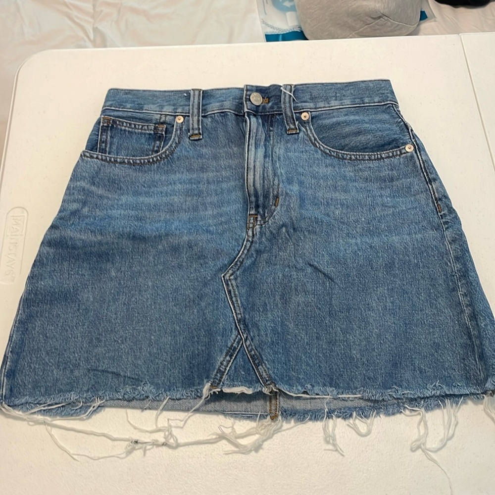 Madewell denim skirt